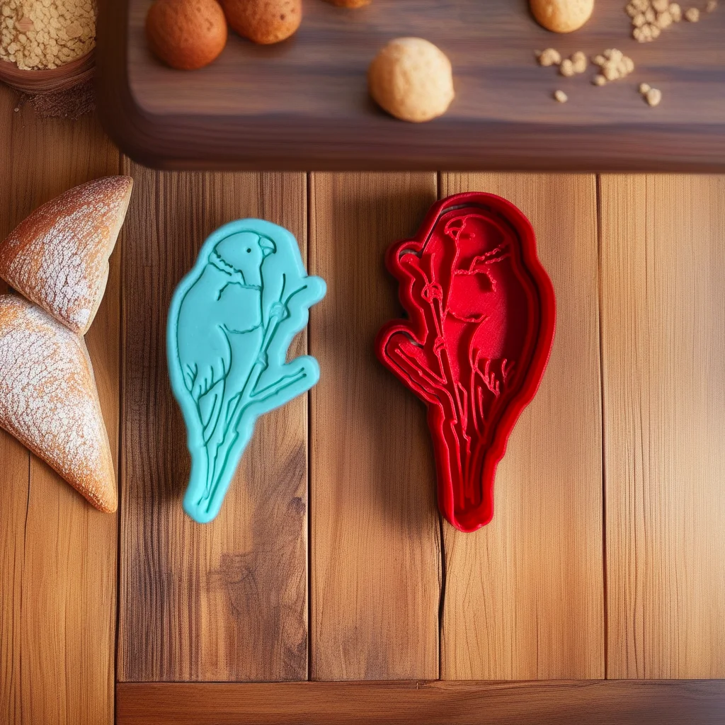  Parrot Cookie Cutter Stamp Kookaburra Rainbow Lorikeet - View 1