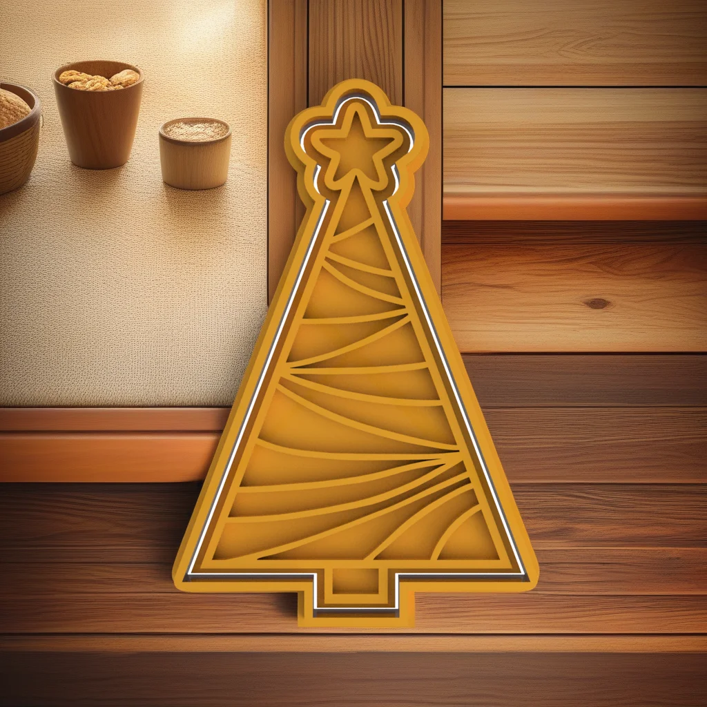 Christmas Cookie Cutter Stamp Set, Santa Gingerbread Man Train Design - View 6