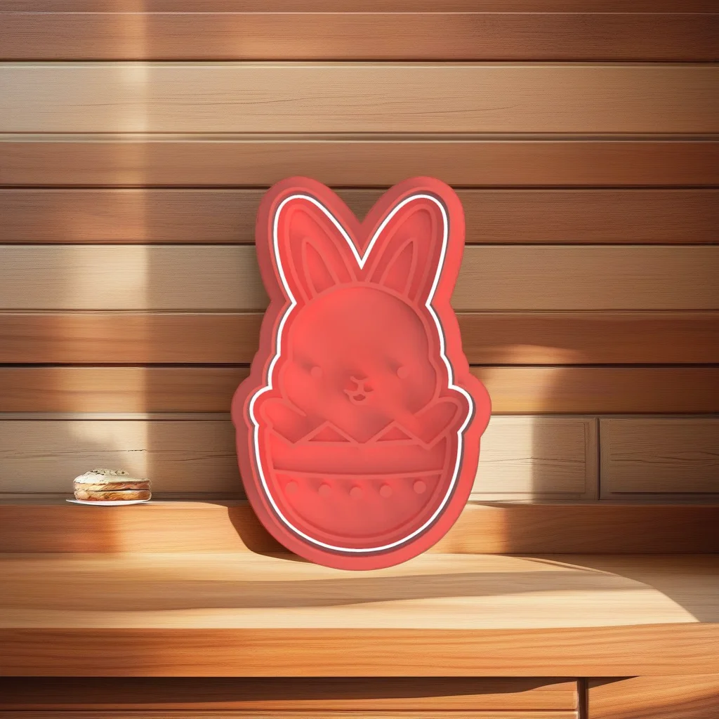  Easter Cookie Cutter Set, Rabbit Chicken and Egg Shapes, Stainless Steel - View 7