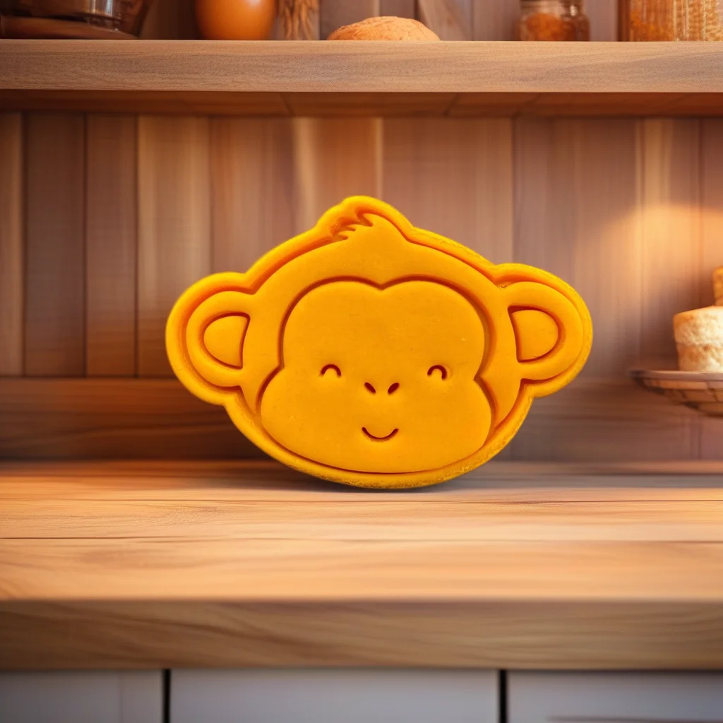  Monkey Cookie Cutter Stamp Set, Jungle Theme for Baby Showers - View 5