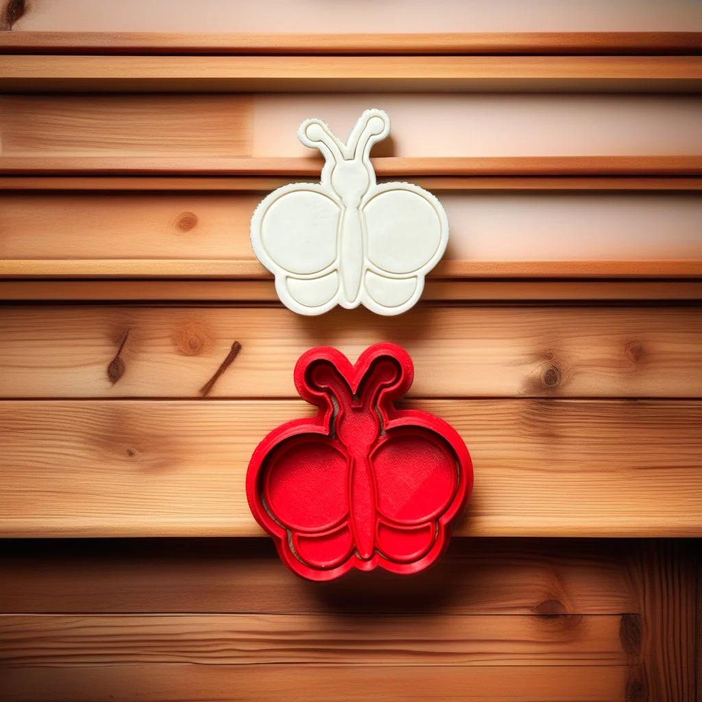  Butterfly Cookie Cutter Stamp, Stainless Steel, Standard Size - View 4