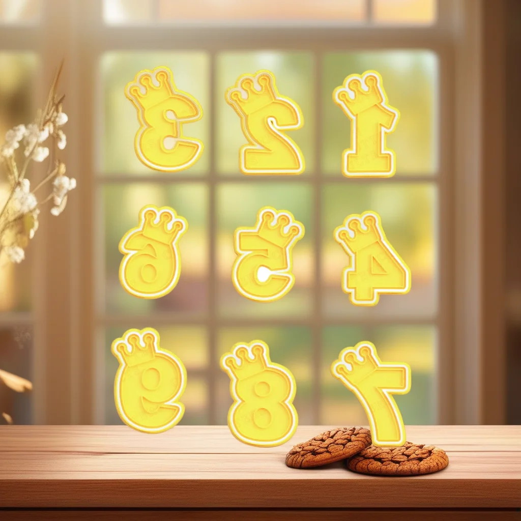  Crown Number Cutter and Embosser - Birthday Cookie Decorating Tool - View 5