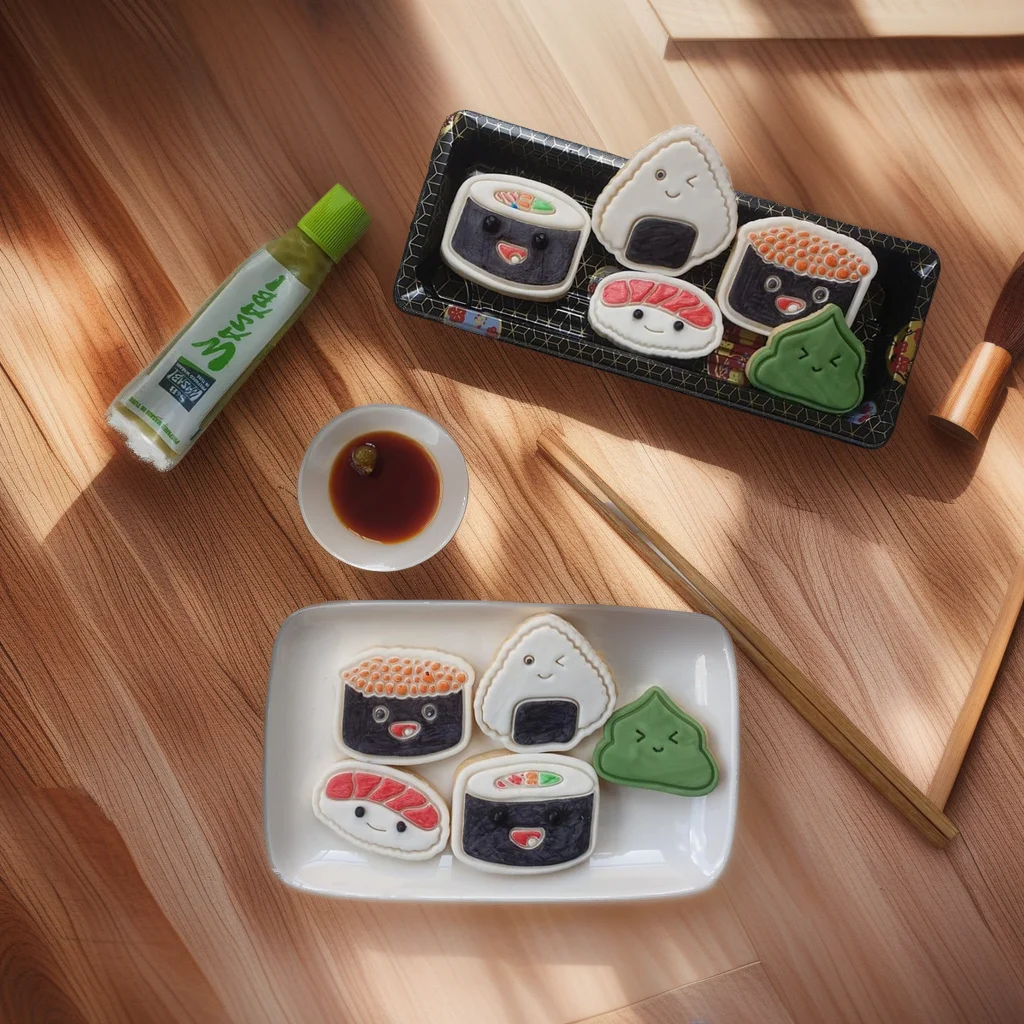  Sushi Set Cookie Cutter Stamp  8-Piece Assortment - View 3