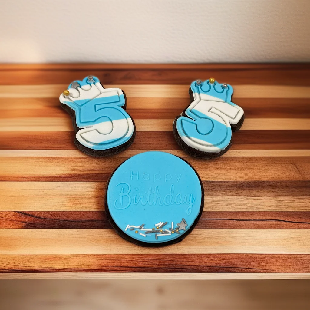  Crown Number Cutter and Embosser - Birthday Cookie Decorating Tool - View 3