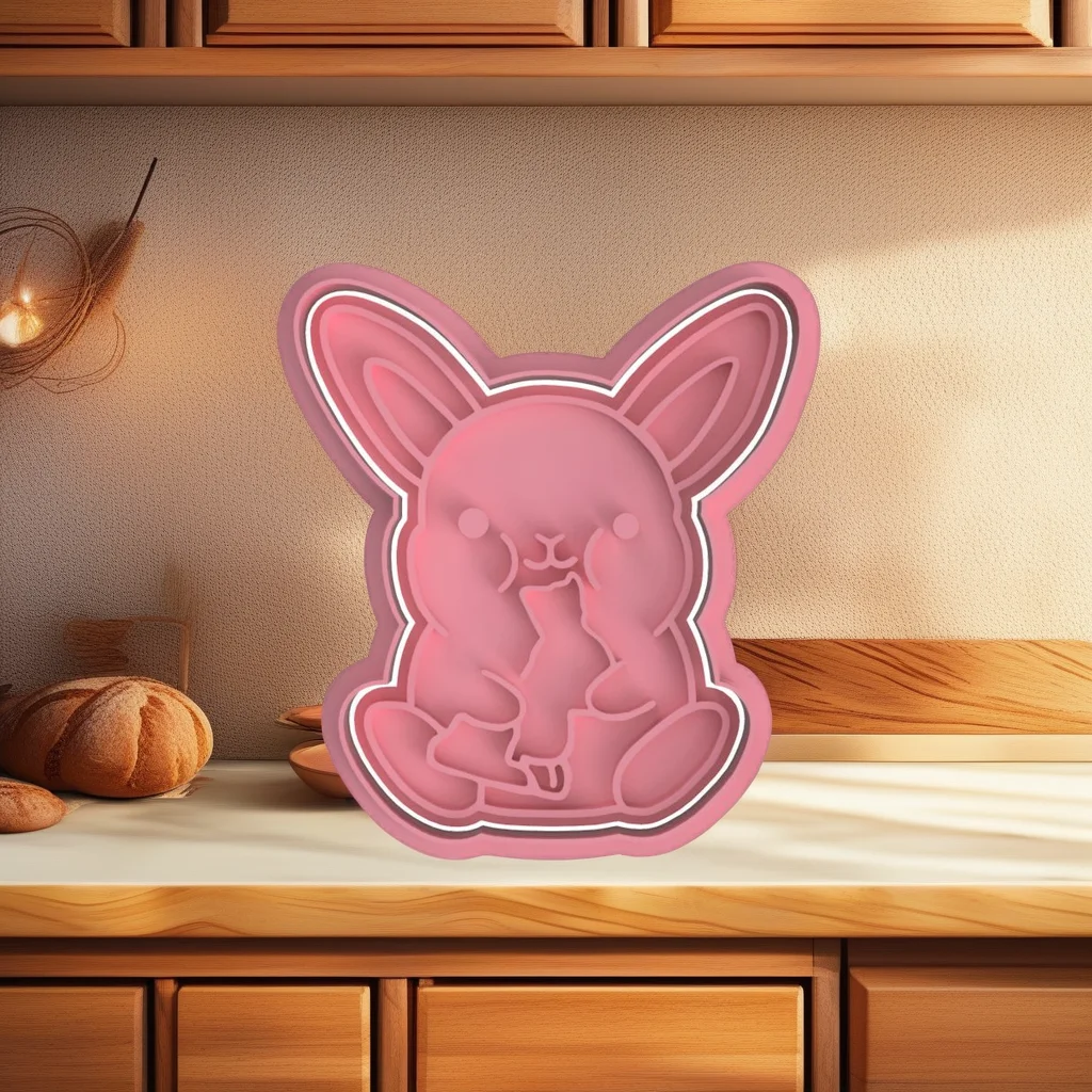  Easter Cookie Cutter Set, Rabbit Chicken and Egg Shapes, Stainless Steel - View 8