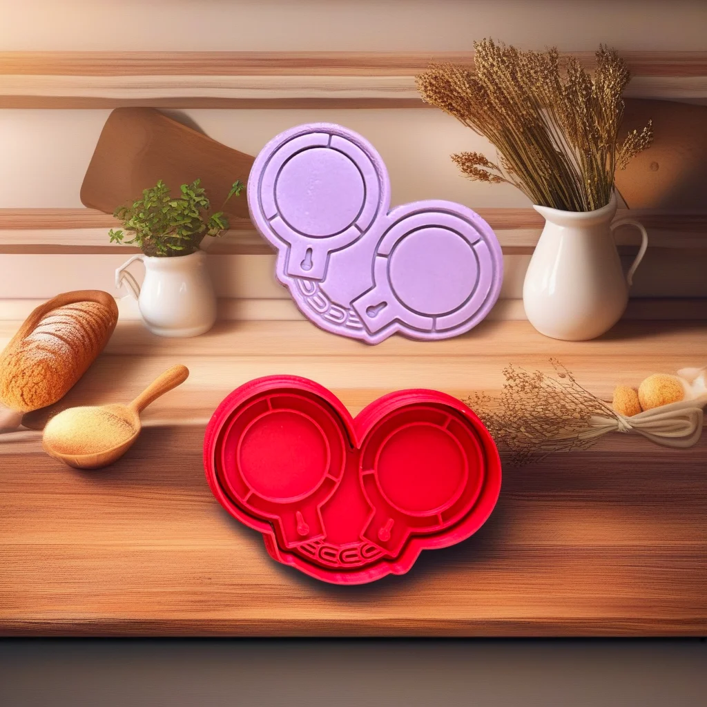  Police Elements Cookie Cutter Stamp Set, 6-Piece Theme Kit - View 6
