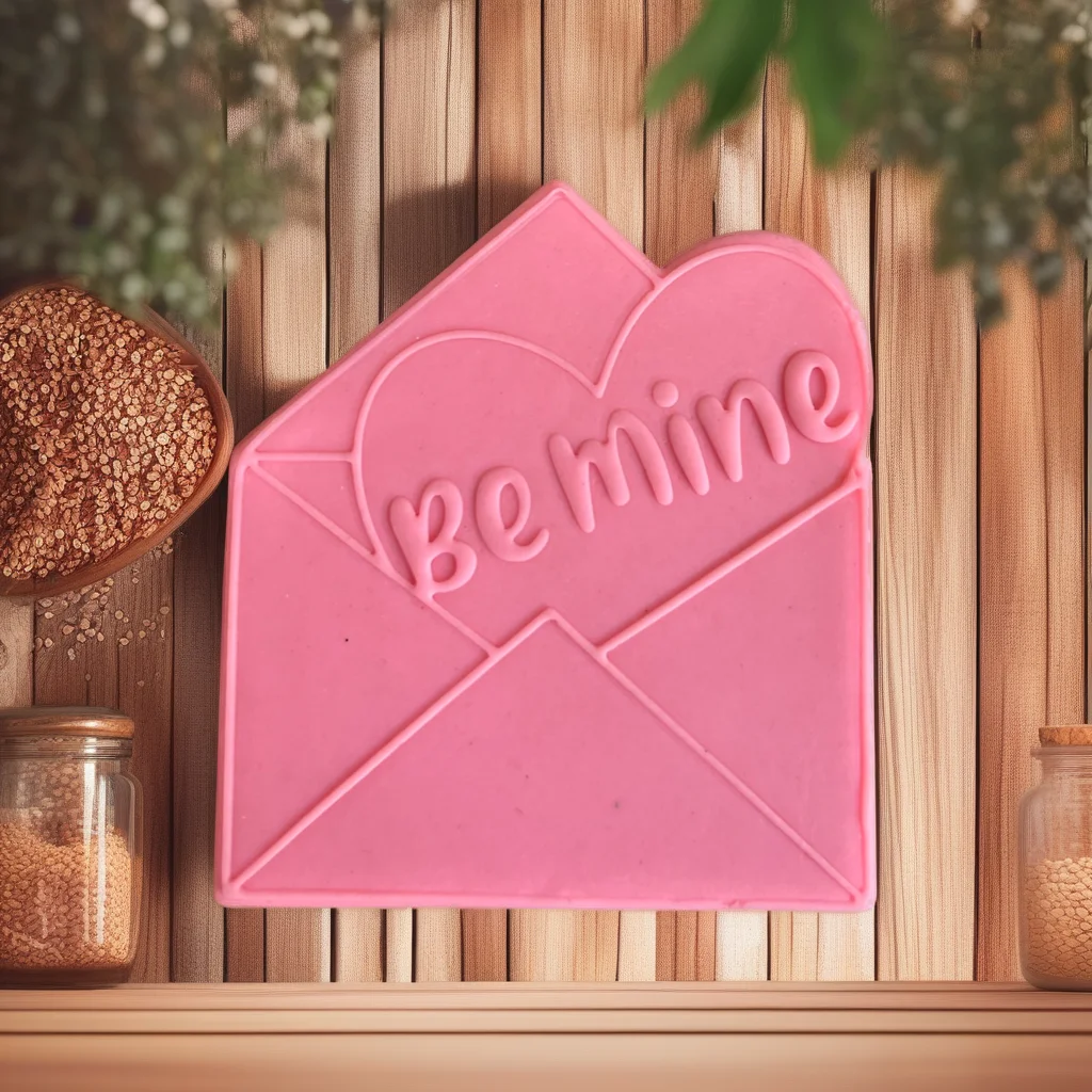  Be Mine Cookie Debosser Happy Valentine's Day Stamp Acrylic - View 4
