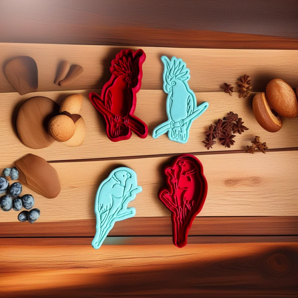  Parrot Cookie Cutter Stamp Kookaburra Rainbow Lorikeet - View 3
