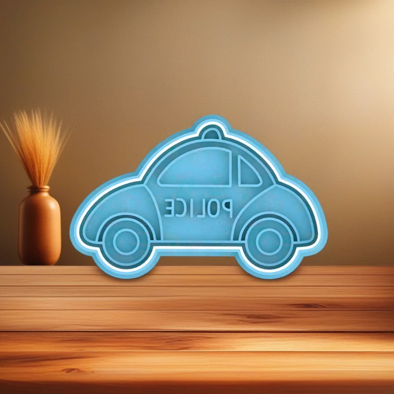  Vehicles Cookie Cutter Set, Stainless Steel, Tractor Taxi Firetruck Police Ambulance School Bus Double Bus Beetle Rubbish Truck Shapes - View 6