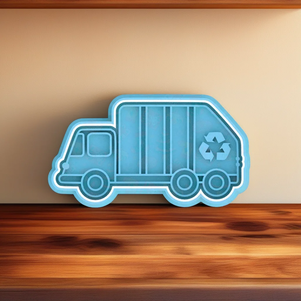  Vehicles Cookie Cutter Set, Stainless Steel, Tractor Taxi Firetruck Police Ambulance School Bus Double Bus Beetle Rubbish Truck Shapes - View 9