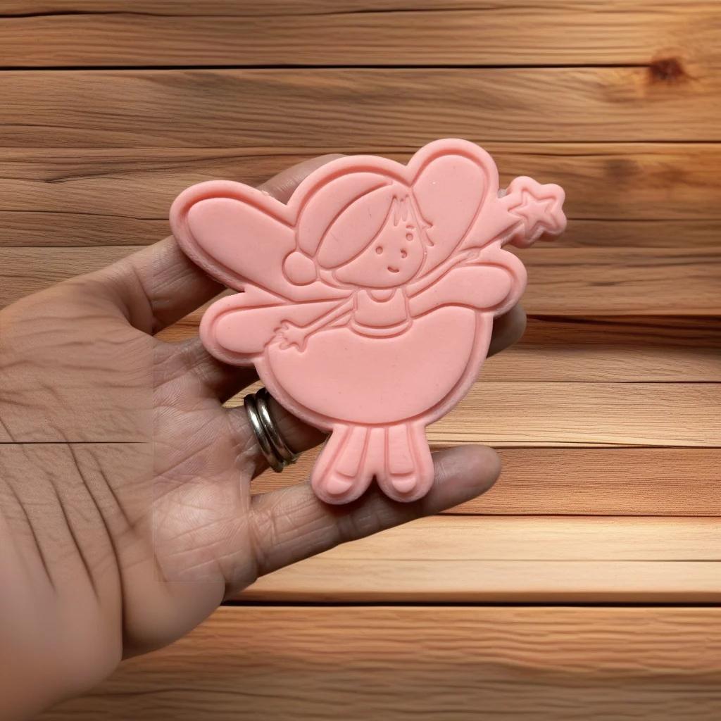  Fairy Cookie Cutter Stamp Mushroom Bow Design - View 4