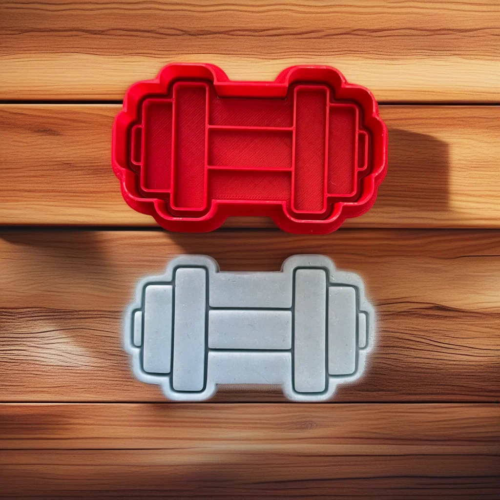  Gym Set Cookie Cutter Stamp Muscle Kettle Bell Dumbbell Weight 4-Piece Set - View 5