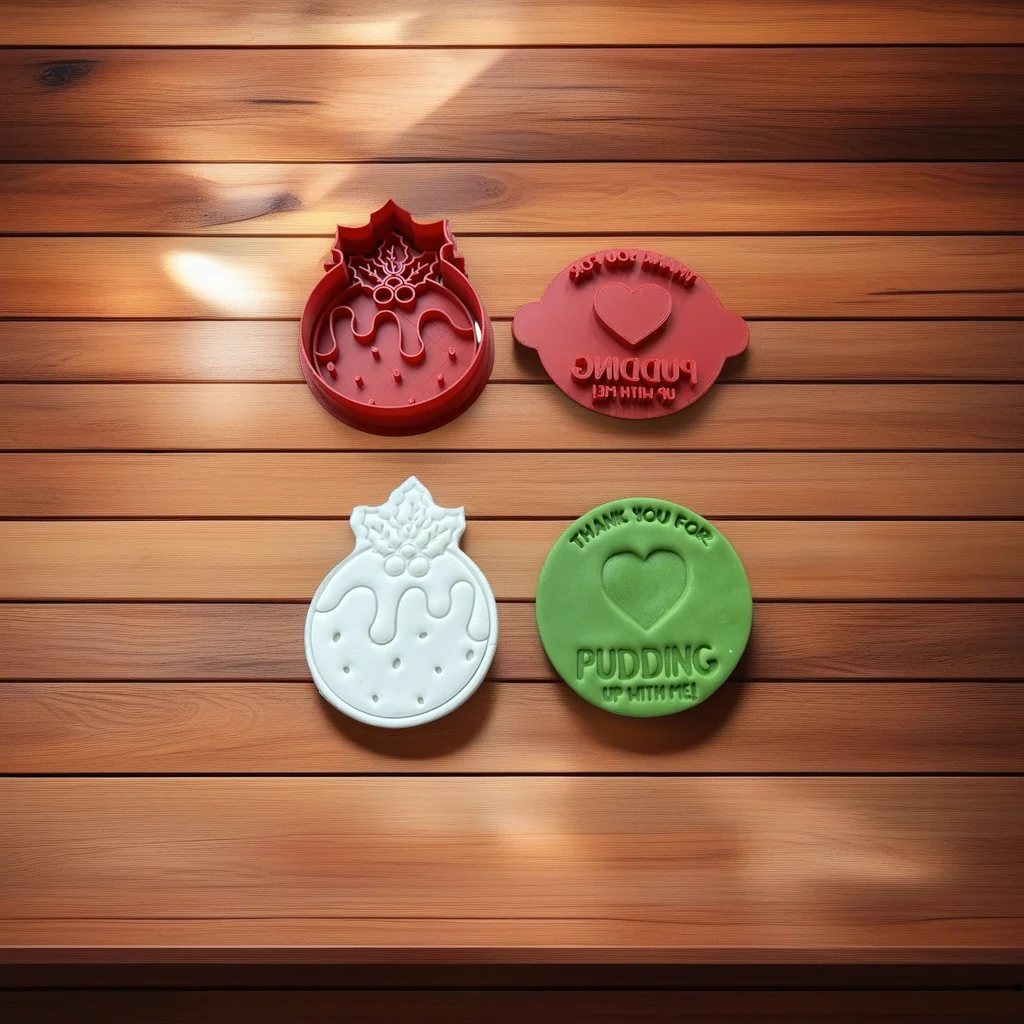  Pudding Cookie Cutter Teacher Theme Metal Baking Mold