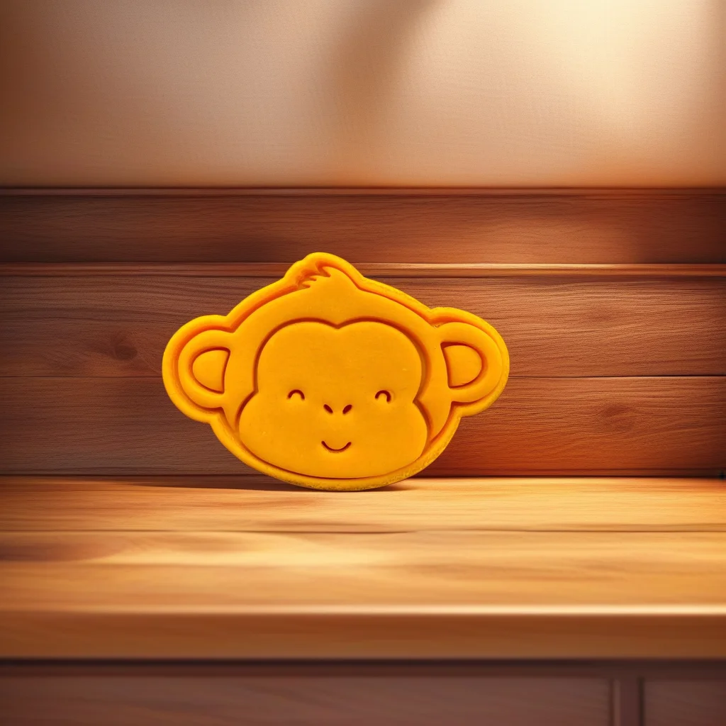  Monkey Cookie Cutter Stamp Set, Jungle Theme for Baby Showers - View 1