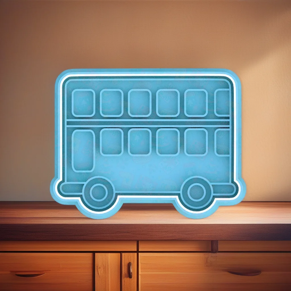 Vehicles Cookie Cutter Set, Stainless Steel, Tractor Taxi Firetruck Police Ambulance School Bus Double Bus Beetle Rubbish Truck Shapes - View 10