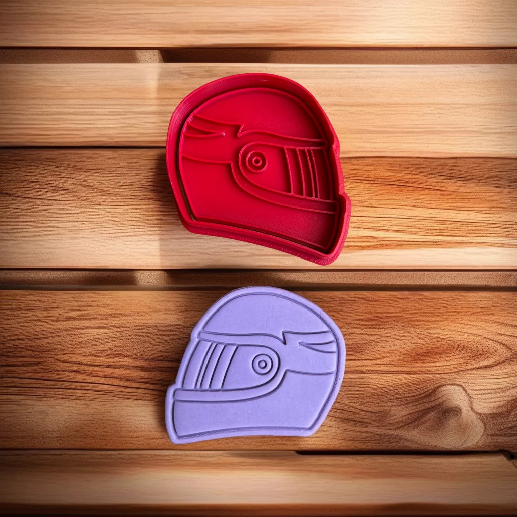  Motorbike Cookie Cutter Stamp, Stainless Steel, Classic Race Dirt Bike Design - View 3