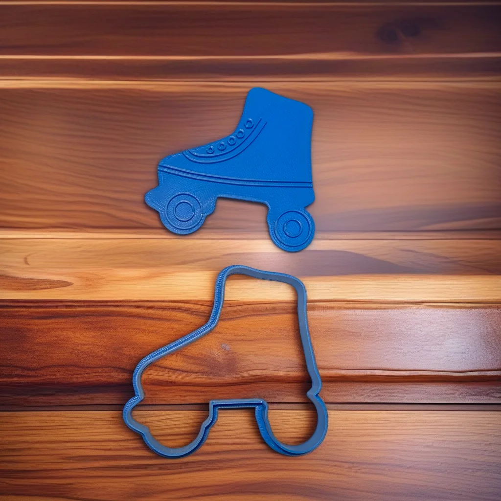  Roller Skate Cookie Cutter and Stamp Set - View 3