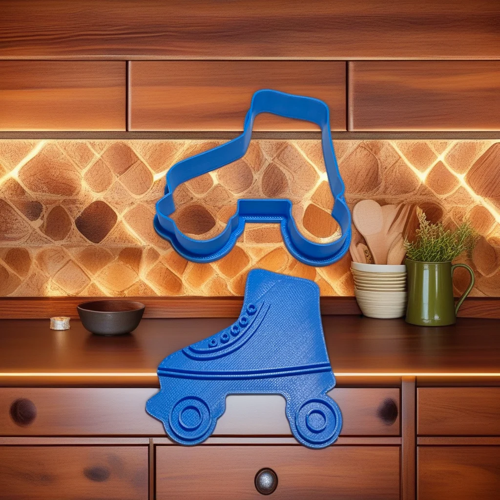  Roller Skate Cookie Cutter and Stamp Set - View 2
