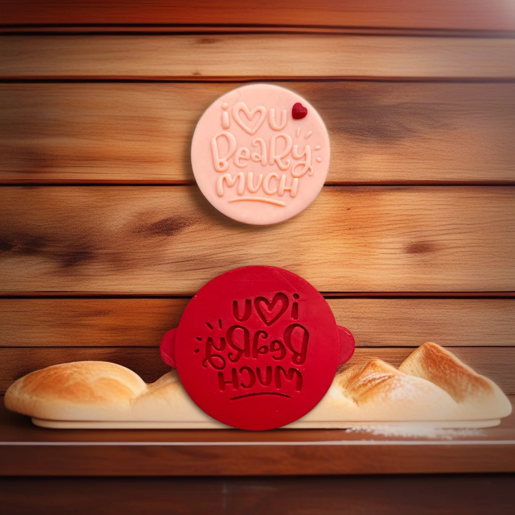  Love You Bear Much Cookie Cutter Stamp Debosser - View 3