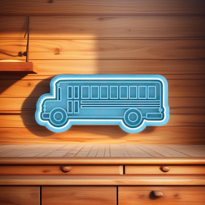  Vehicles Cookie Cutter Set, Stainless Steel, Tractor Taxi Firetruck Police Ambulance School Bus Double Bus Beetle Rubbish Truck Shapes - View 4